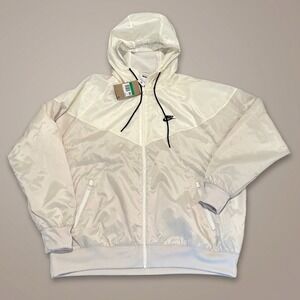 NWT Nike Sportswear Windrunner Hooded Jacket Sail Light Orewood Mens XL DA0001